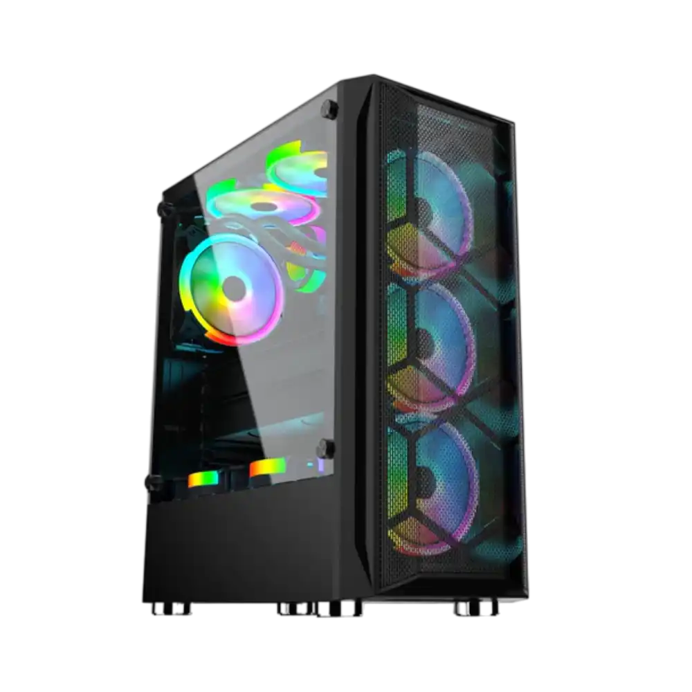 Coolman Aurora Black (Built in 3in1 RGB fans)