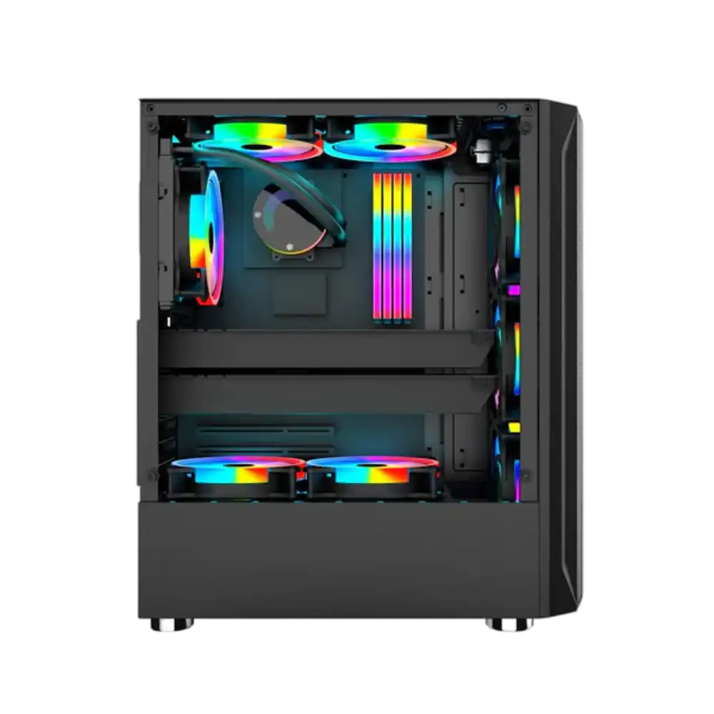 Coolman Aurora Black (Built in 3in1 RGB fans) - Image 2